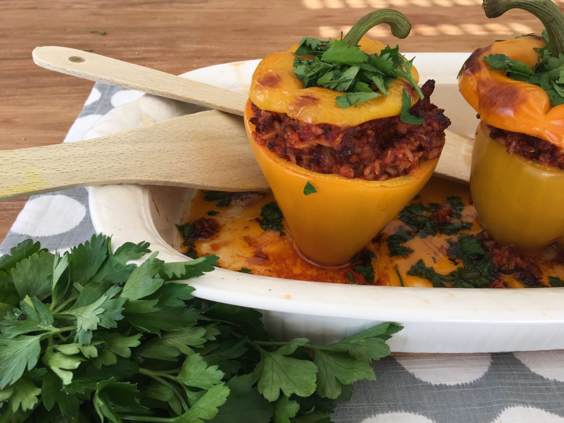 Gefüllte Paprika -vegan-