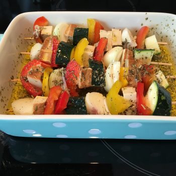 Gemüse-Tofu-Spieße zum Grillen oder Braten