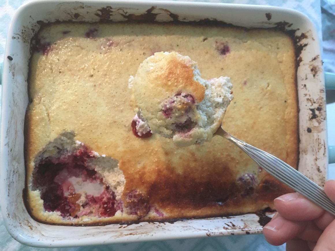 Quark-Himbeer-Amaranth-Auflauf