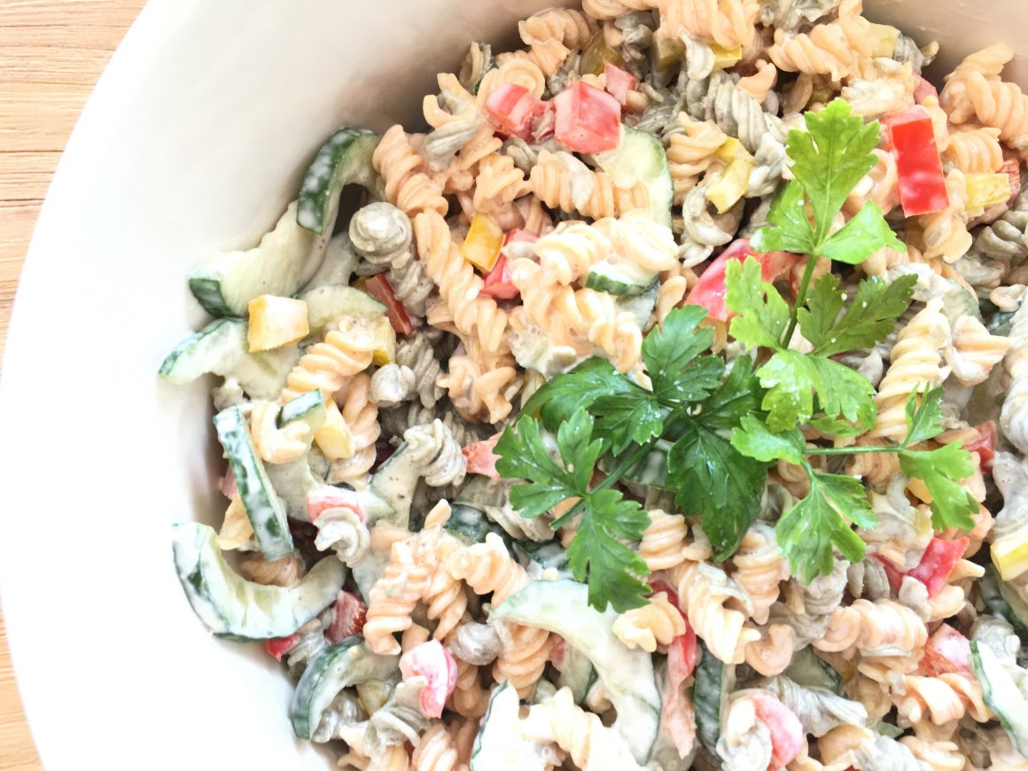 Veganer Nudelsalat