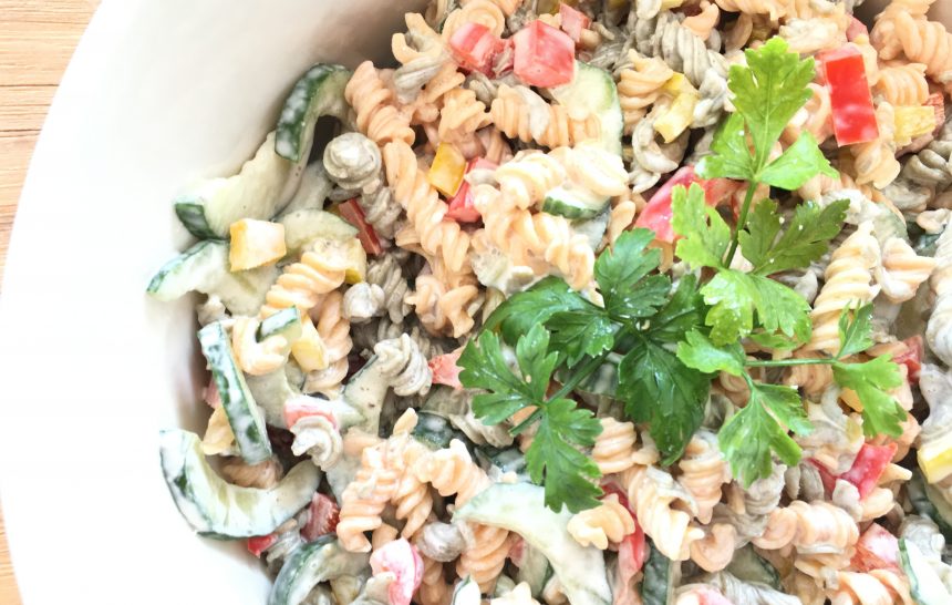 Veganer Nudelsalat