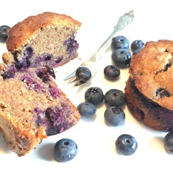 Blaubeermuffins glutenfrei und ohne Zucker