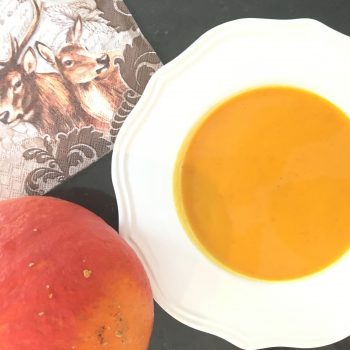 Kürbis-Ingwer-Süppchen mit Kokosmilch