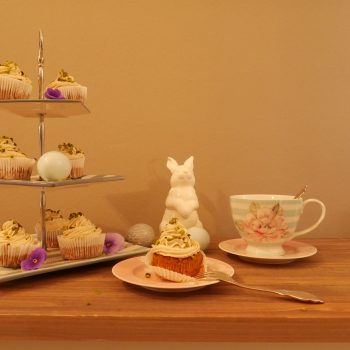 Karotten-Muffins mit Mascarpone-Vanille-Topping