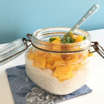 Kokos-Milchreis mit Mango