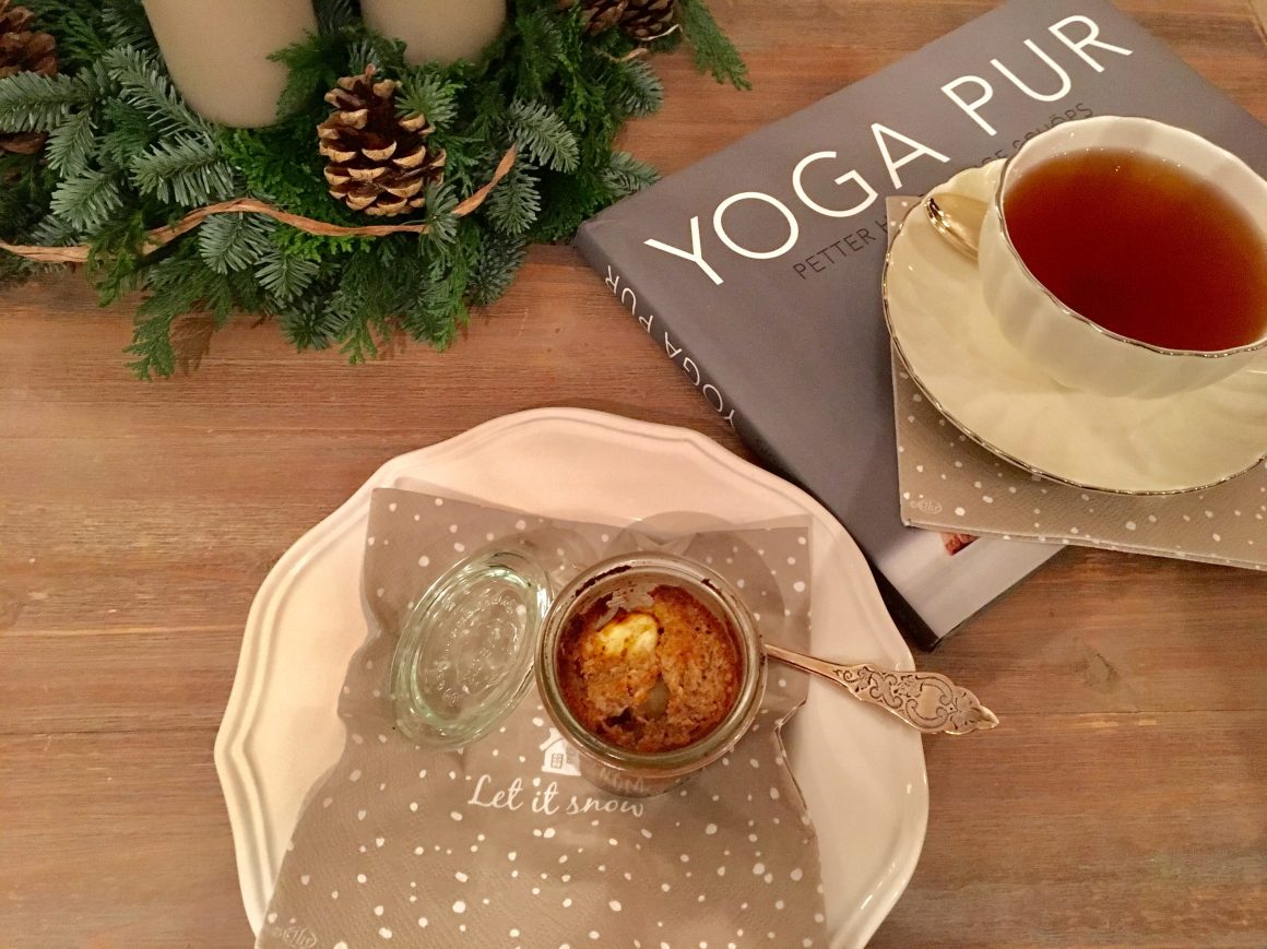 Mini-Apfelkuchen im Glas -glutenfrei, vegan und ruckzuck fertig-