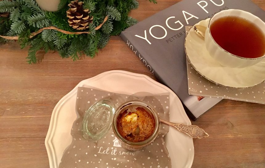 Mini-Apfelkuchen im Glas -glutenfrei, vegan und ruckzuck fertig-