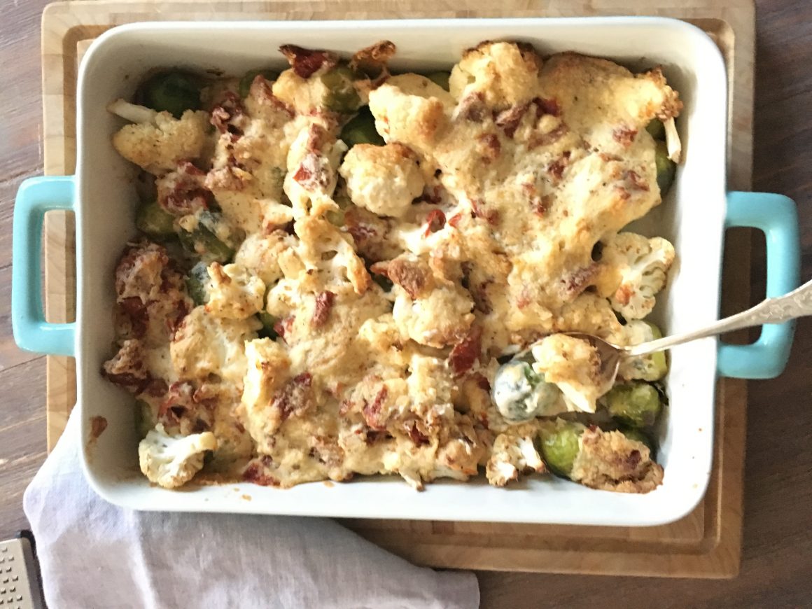 Rosen-Blumenkohlauflauf -vegan-