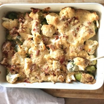 Rosen-Blumenkohlauflauf -vegan-